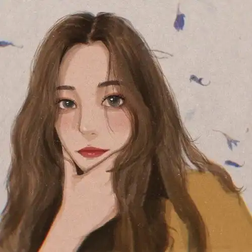 qq复古感手绘女生头像