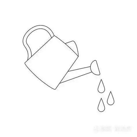 浇水的简笔画-简笔画-369作文网
