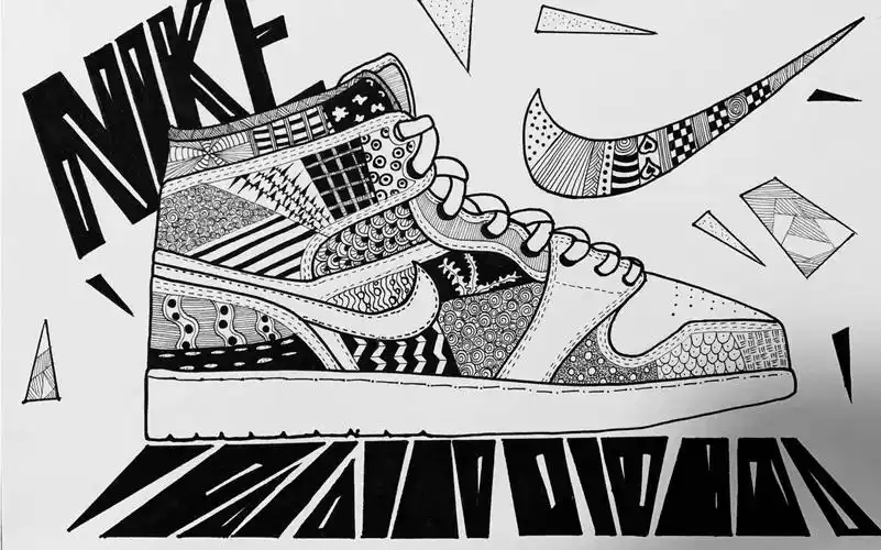 【儿童线描】运动鞋