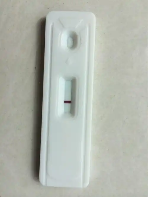 用早孕试纸测试,一开始是阴性,十五分钟是是弱阳性