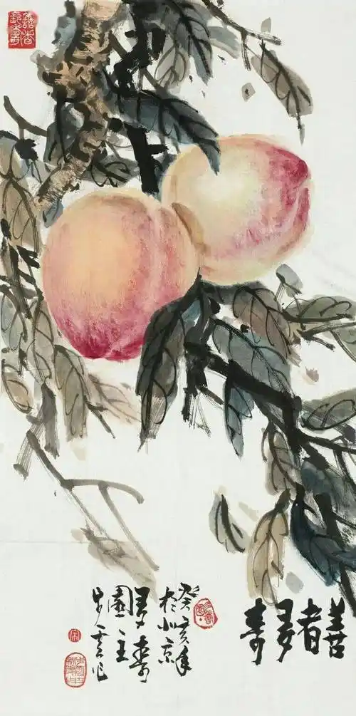 桃圣宋步云画桃千年桃实大如斗