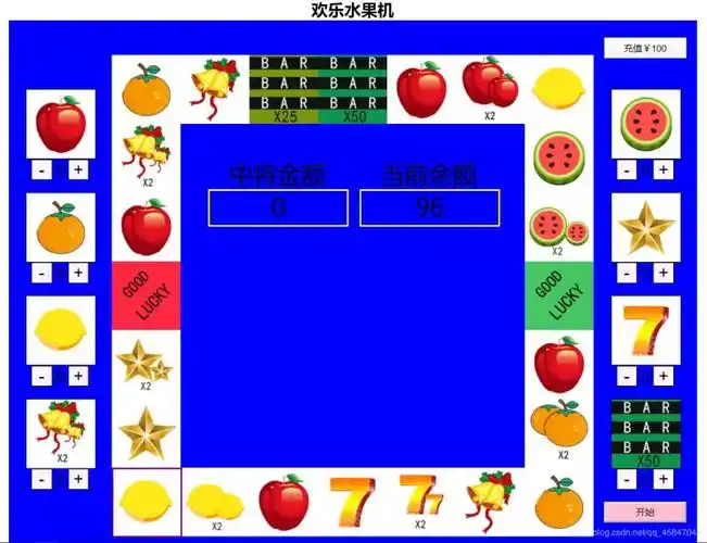 利用原生js实现欢乐水果机小游戏