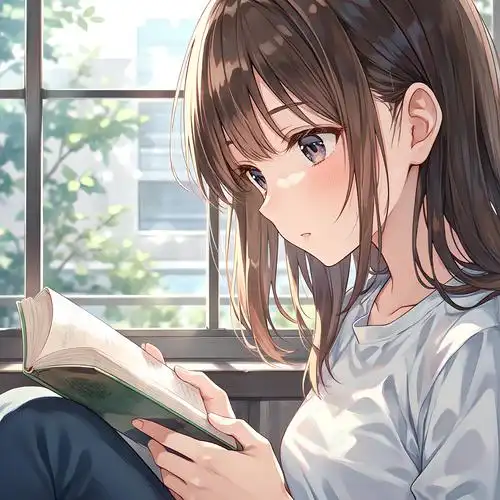 女孩看书头像📚✨
