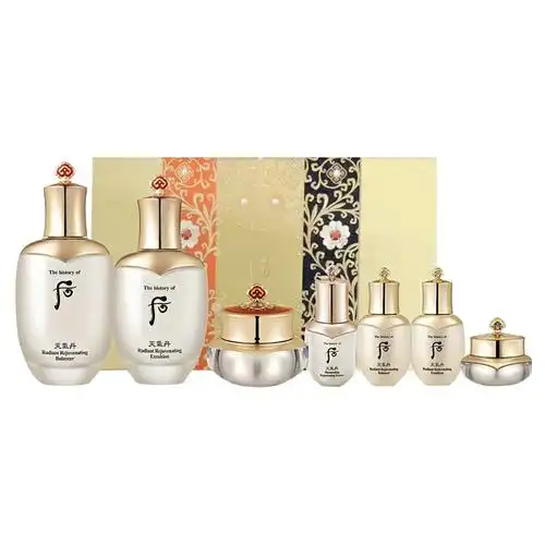 韩国whoo后套装盒套装护肤化妆品保湿面部护肤套装礼盒天气丹花献华泫