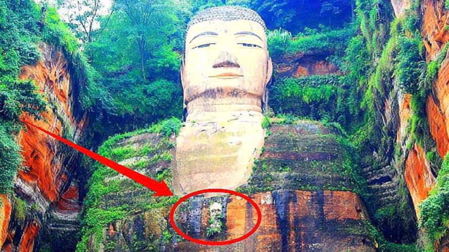 乐山大佛胸口处发现"暗门"!内藏两件东西,揭开千年神秘传说
