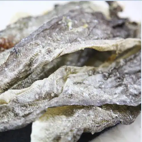 深海真鳕鱼皮可作休闲油炸鱼皮口感鲜香酥脆,胶原蛋