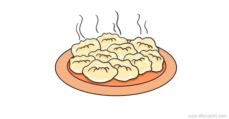 春节美食儿童画怎么画春节美食简笔画步骤