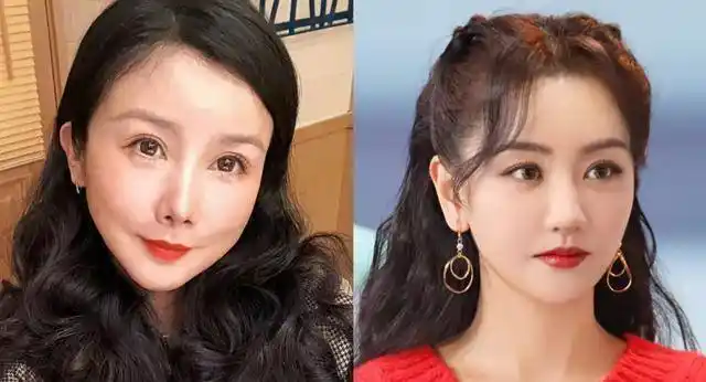 9对同龄女星颜值差距大孙菲菲脸僵沧桑杨蓉青春活力