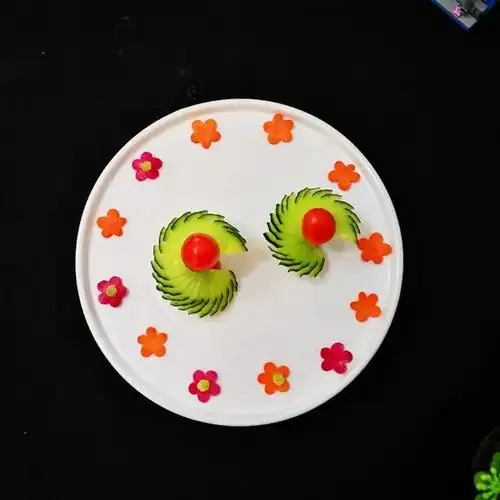 香水厨娘做的花样蔬菜拼盘