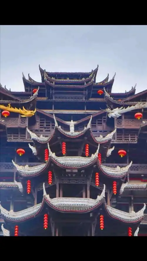 苗族风情,传统建筑!蚩尤九黎城!