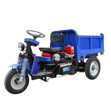 柴油三轮车液压自卸运输农用车载重王建筑工地翻斗电动车