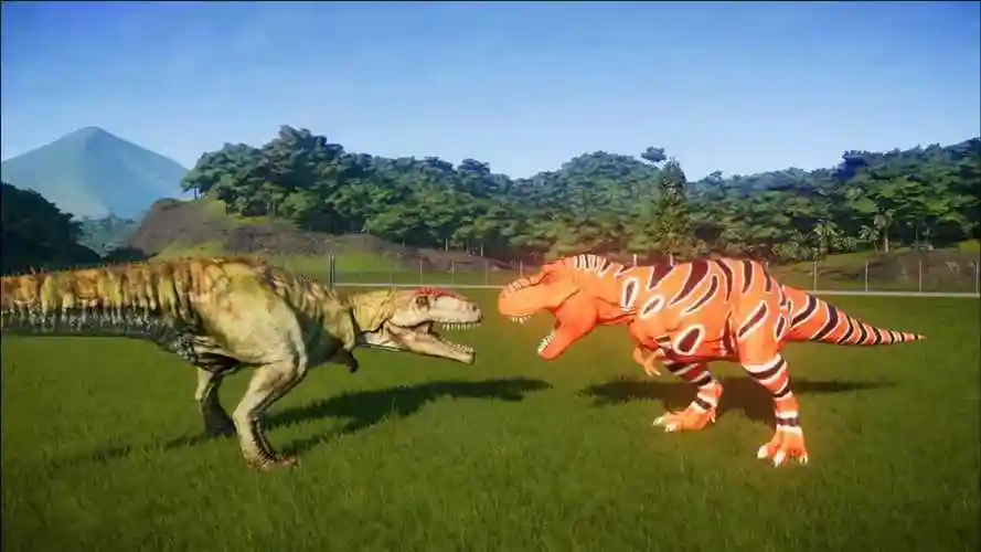 霸王龙大战南方巨兽龙一场经典的生死搏斗