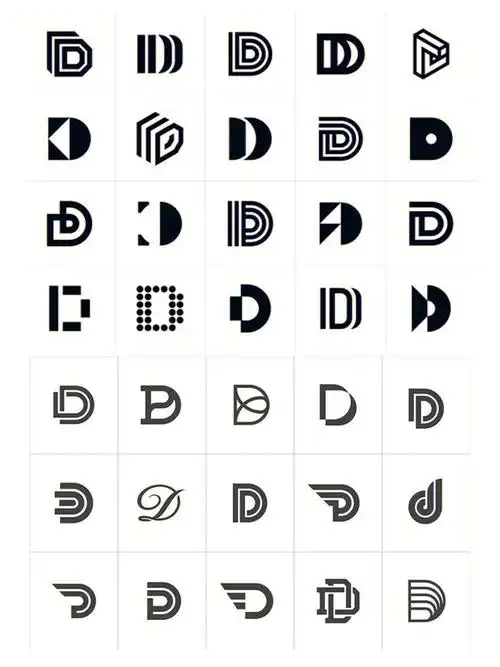 logo灵感字母变形设计logo的上百种方式