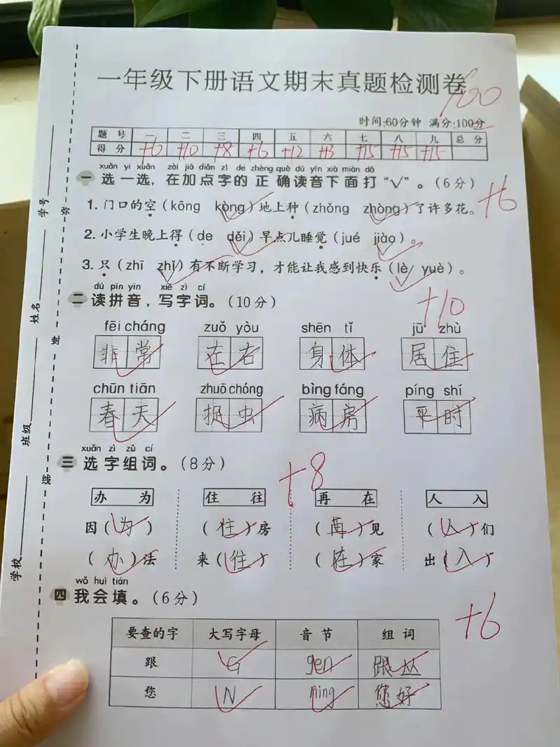 第四大题跟从写错了 作者赞过 2天前·广东 2 分享 回复 希希一年级