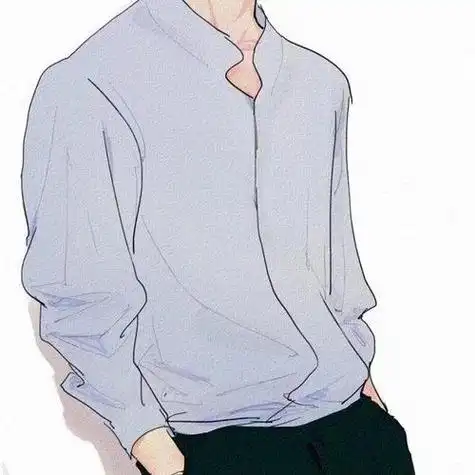 穿白衬衫的男生头像