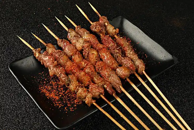 美食烤羊肉筋