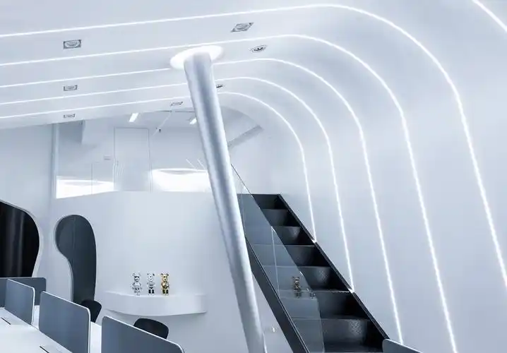 虫洞概念打造未来科技感 89㎡太空创意办公室_办公空间_室内设计联盟