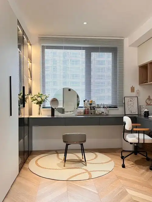 实现了我的梦想衣帽间77梳妆台77双人书桌