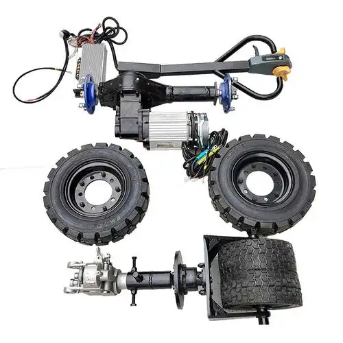 电动四轮车改装直流电磁刹电机组件和控制器配件总成双轮胎叉车把