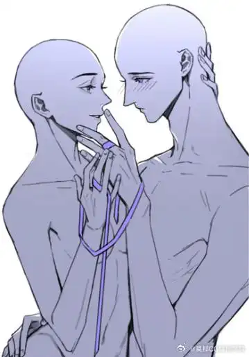 绘画参考##绘画素材#绘画超话cp互动动作参考