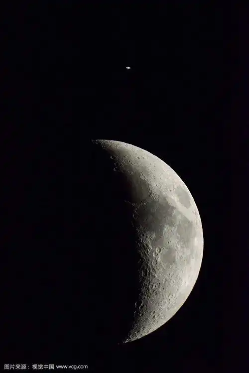 月球与土星的合相.