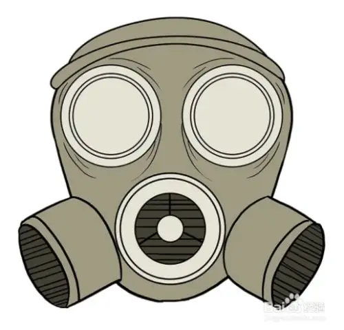 如何画防毒面具
