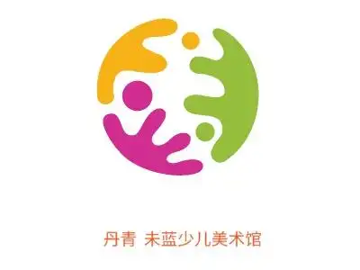 丹青未蓝少儿美术馆logo标志设计