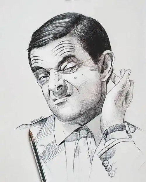 线条清晰的自动铅笔素描,带辅助线!_smdsart_网络_素材