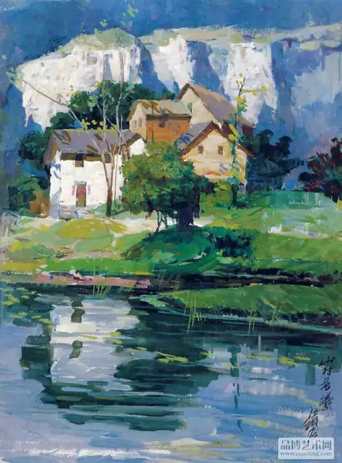 水粉风景欣赏二