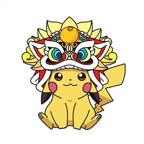 贴纸国潮醒狮汽车反光车身划痕电动车摩托车中国汽车装饰贴