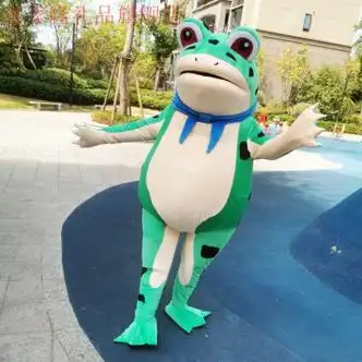 人偶服装青蛙青蛙人偶服成人行走充气癞蛤蟆玩偶衣服绿套装搞笑卡通人