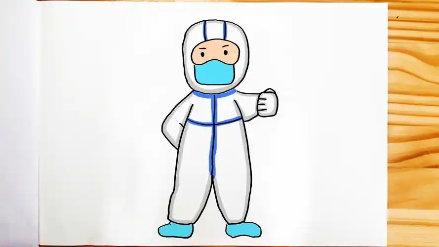 精 穿防护服的白衣天使怎么画
