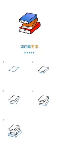 如何画书本简笔画