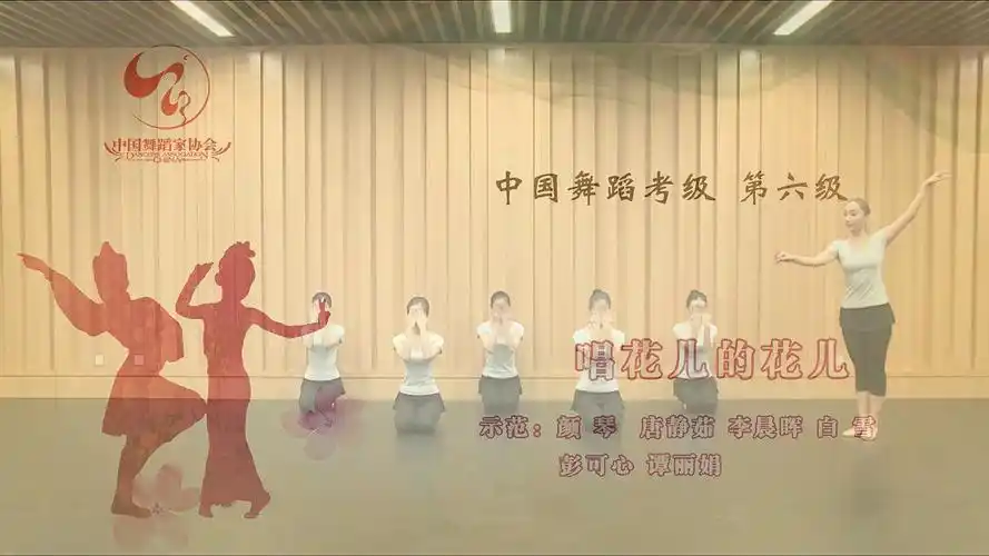 中国舞蹈家协会舞蹈考级第六级唱花儿的花儿舞蹈教学舞蹈考级舞蹈家