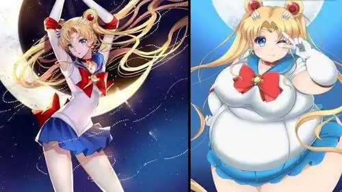 原创宅男福音你们的二次元老婆们变胖之后你们还会喜欢吗