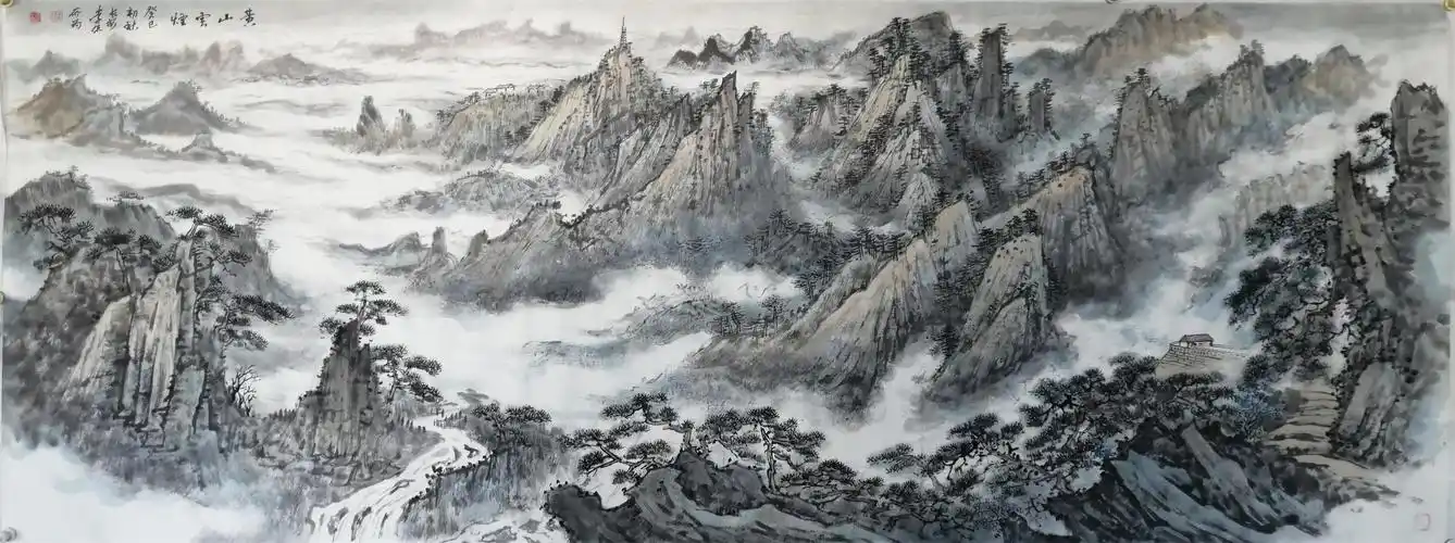李侃经典主义山水画展作品欣赏之二:巨幅厅堂画系列
