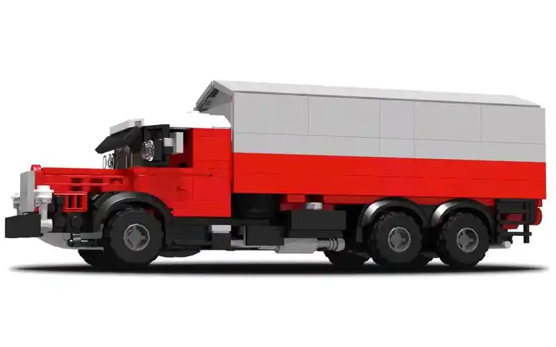 乐高moc教程梅赛德斯奔驰l1000卡车拼搭指南
