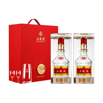 五粮液第八代 浓香型白酒 送礼 52度 500ml*2瓶双支礼盒带杯