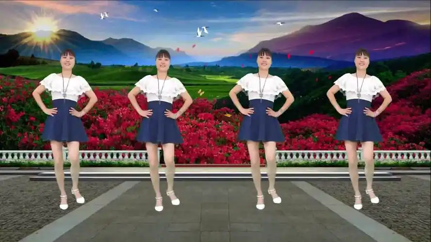 经典8步广场舞《溜溜的姑娘像朵花》草原情歌 优美欢快