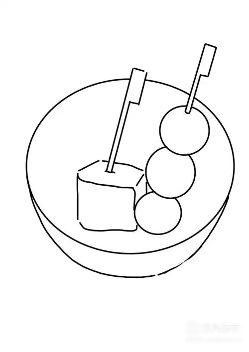 卡通简笔画关东煮怎么画优质