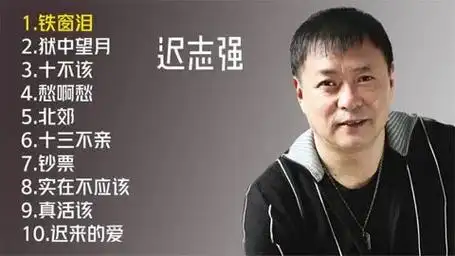 迟志强十首歌曲合集《铁窗泪》《愁啊愁》《钞票》《北郊》