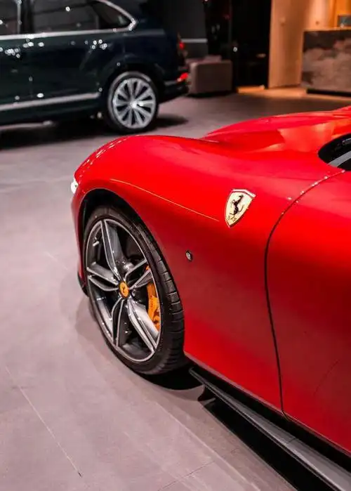 法拉利roma红色罗马现车238万优惠提车|跑车|豪车|内饰|法拉利roma
