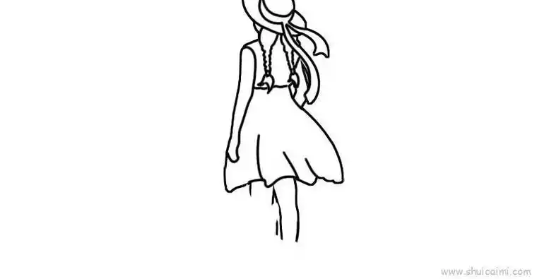 儿童背面人简笔画