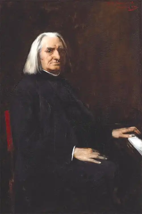 李斯特肖像(1886年) 米哈伊·蒙卡奇 作