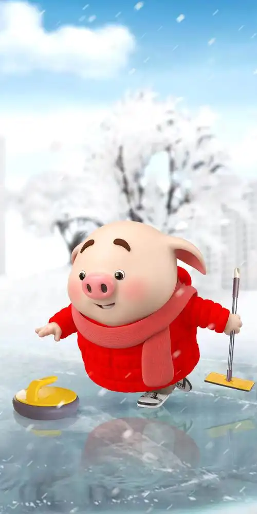 大雪##壁纸##猪小屁五周年