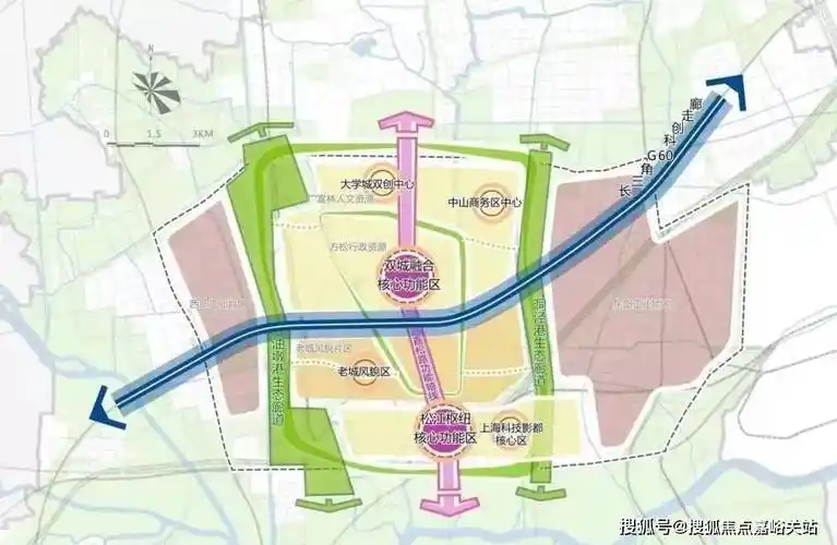 号线将9号线与17号线南北贯通,届时将有可能升级为六轨交汇的松江新城