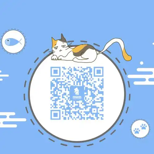 可爱清新猫咪软萌二维码