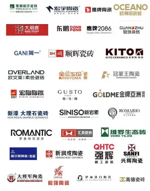 如图96图中品牌是是第一批获得"佛山陶瓷"集体商标使用授权的品牌.