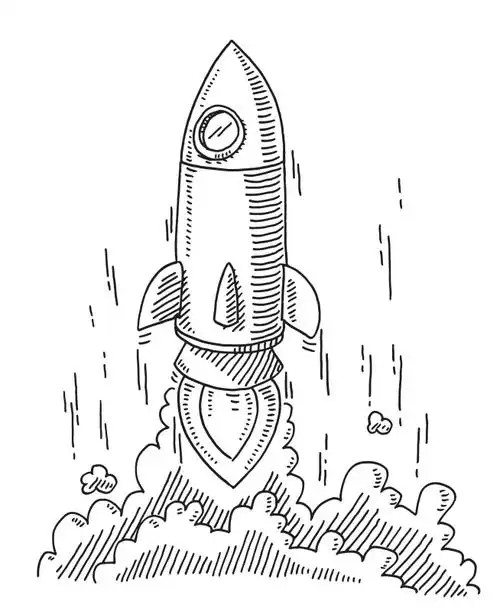 火箭开始画插画下载