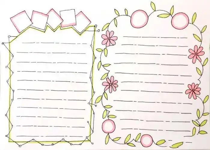 伴宝网通用手抄报版面设计图超级好看的手抄报模板手抄报边框简单又